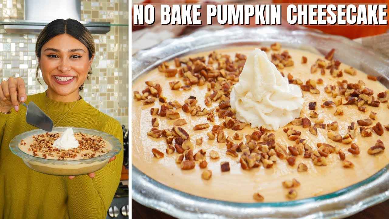 Keto No Bake Pumpkin Cheesecake! Low Carb Cheesecake Recipe