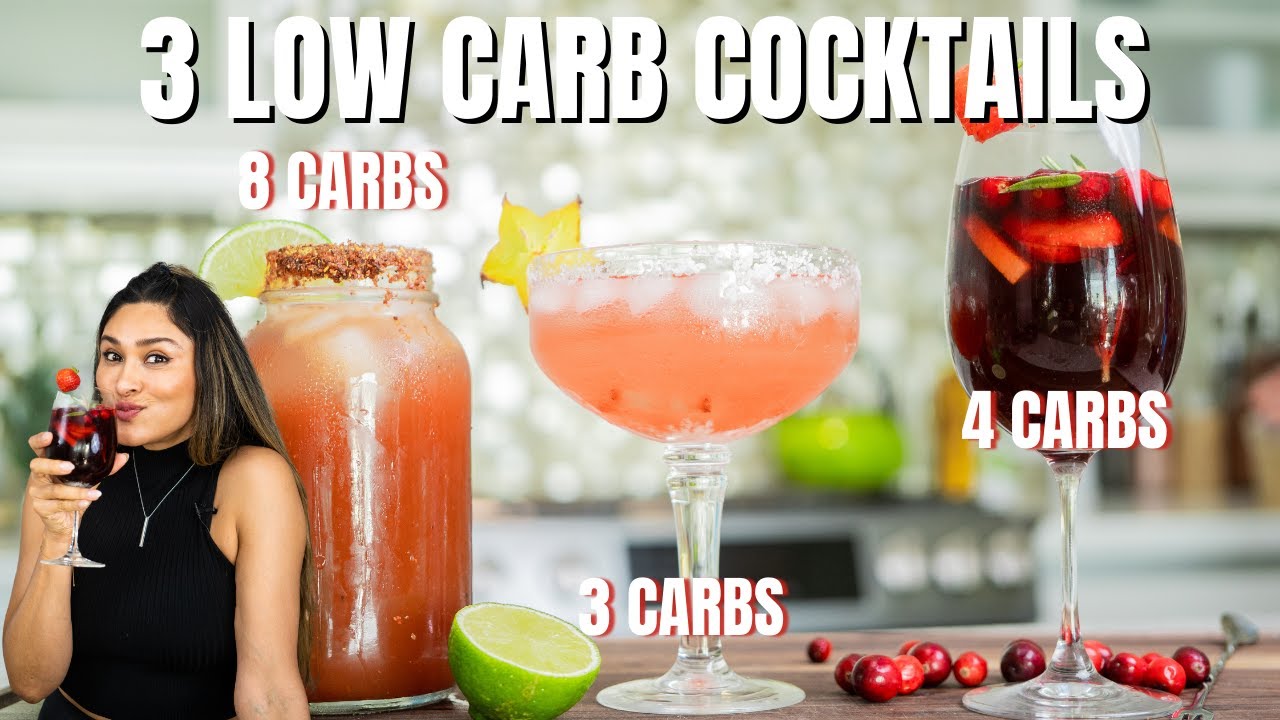 3 LOW CARB COCKTAILS – QUICK & EASY Keto Drinks Recipe