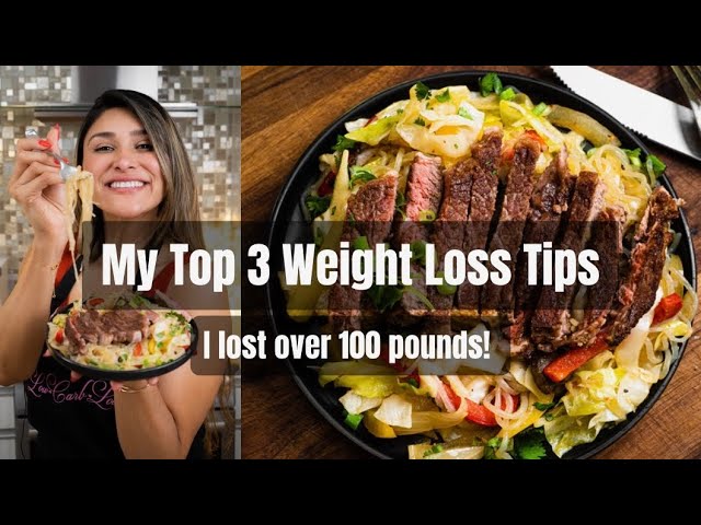 My Top 3 Tips for Weight Loss (What Helped Me Lose 100lbs!)