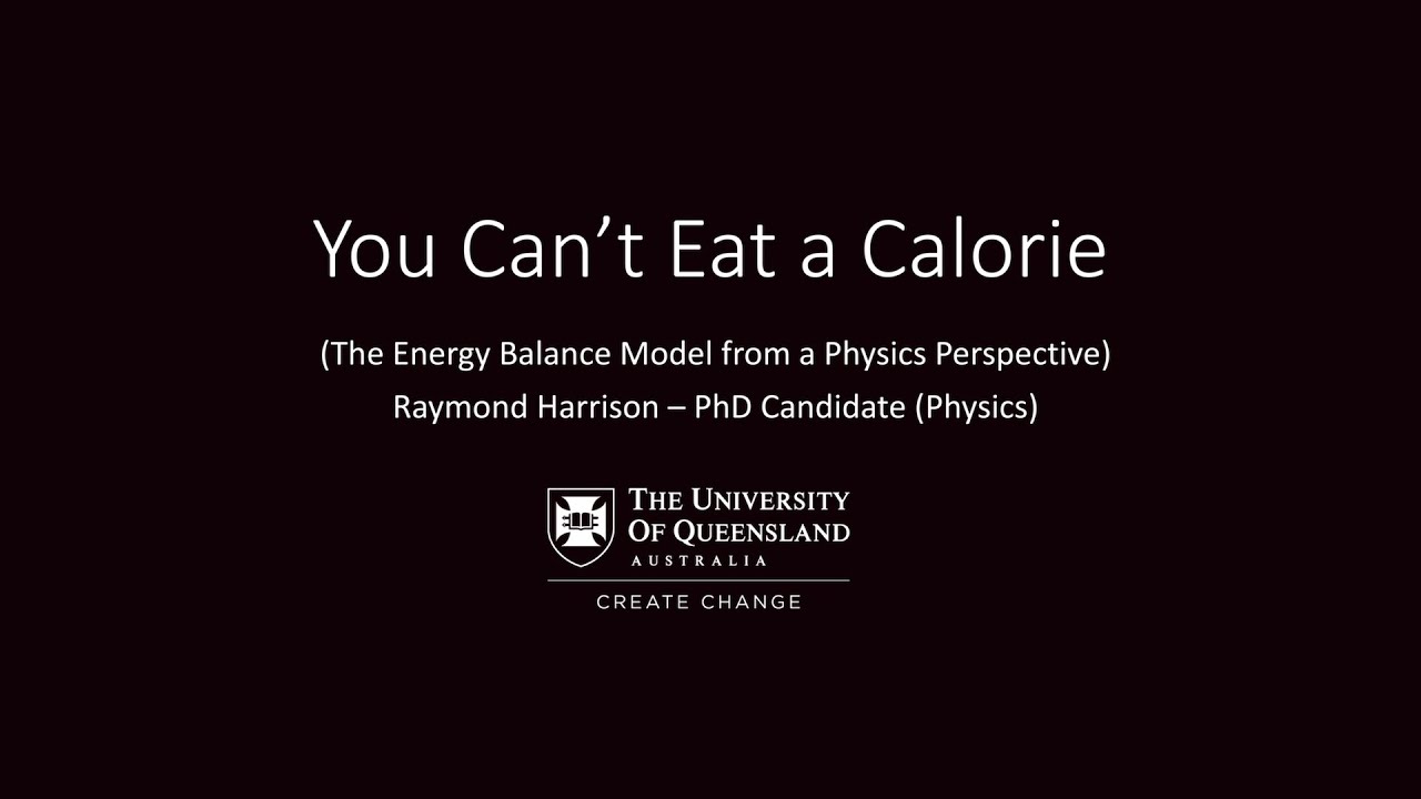 Raymond Harrison – ‘You Can’t Eat a Calorie: The Energy Balance Model from a Physics Perspective’