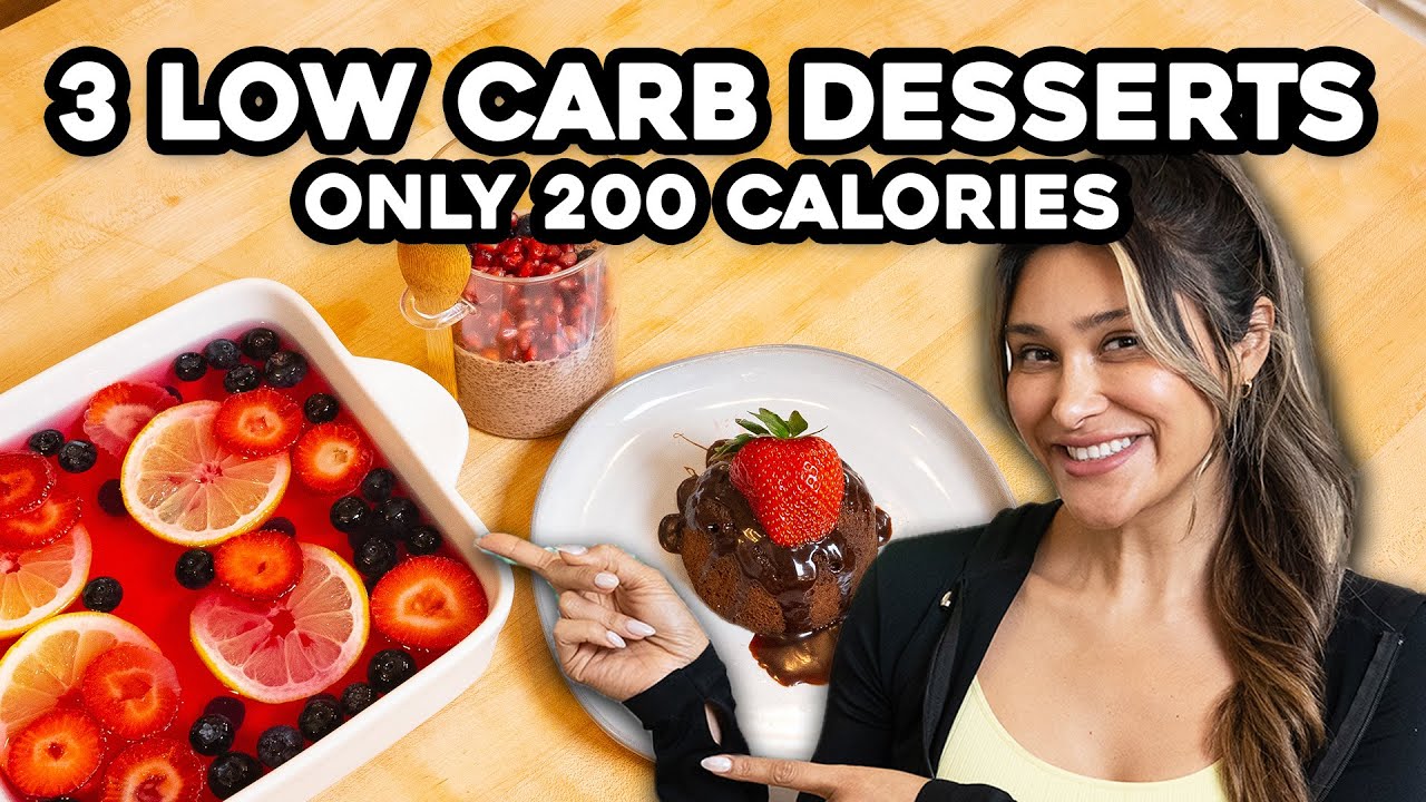 3 Low Calorie Desserts You Can Eat While Losing Weight | Low Carb and No Sugar!