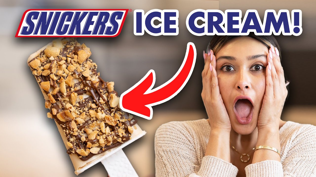 Healthy Snickers Ice Cream Bars | Low Calorie & Low Carb