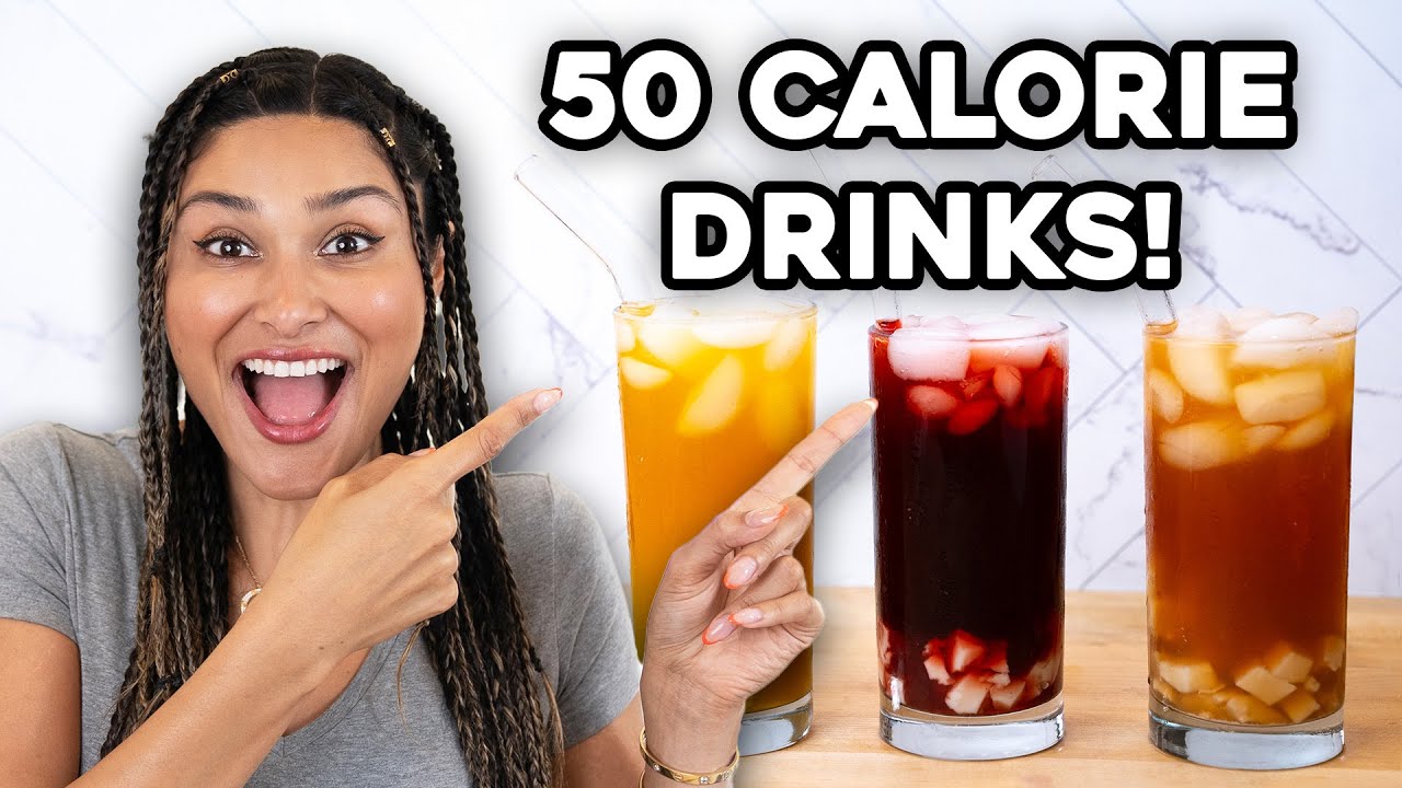 50 CALORIE DRINKS! 3 Dairy Free Low Carb Sugar Free Refreshing Teas