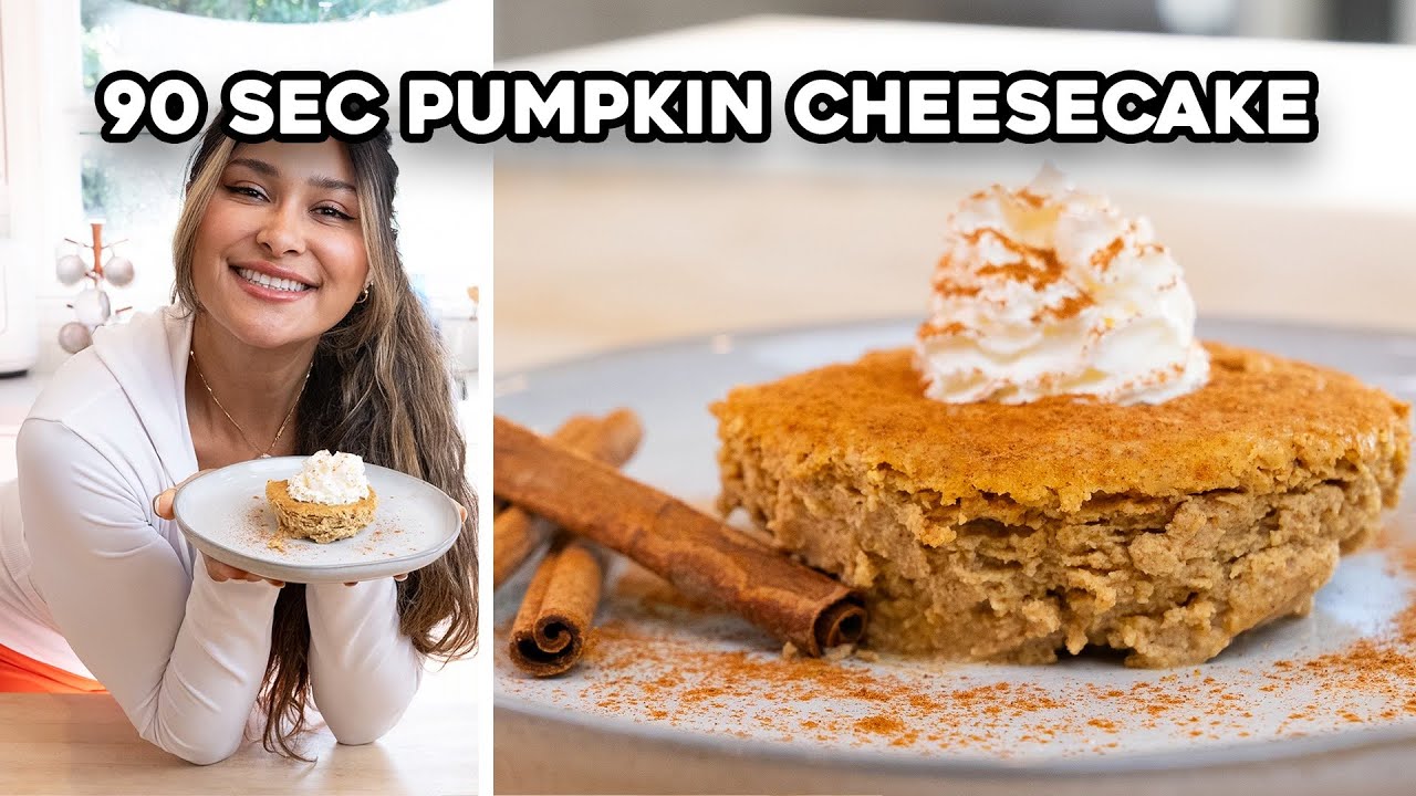 Low Carb No Bake Pumpkin Cheesecake In Seconds!  🎃