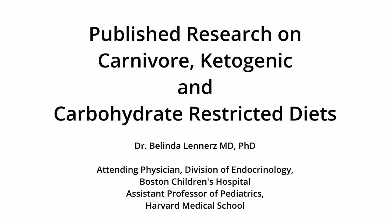 Dr. Belinda Lennerz – ‘Published Research on Carnivore, Ketogenic and Carbohydrate Restricted Diets’