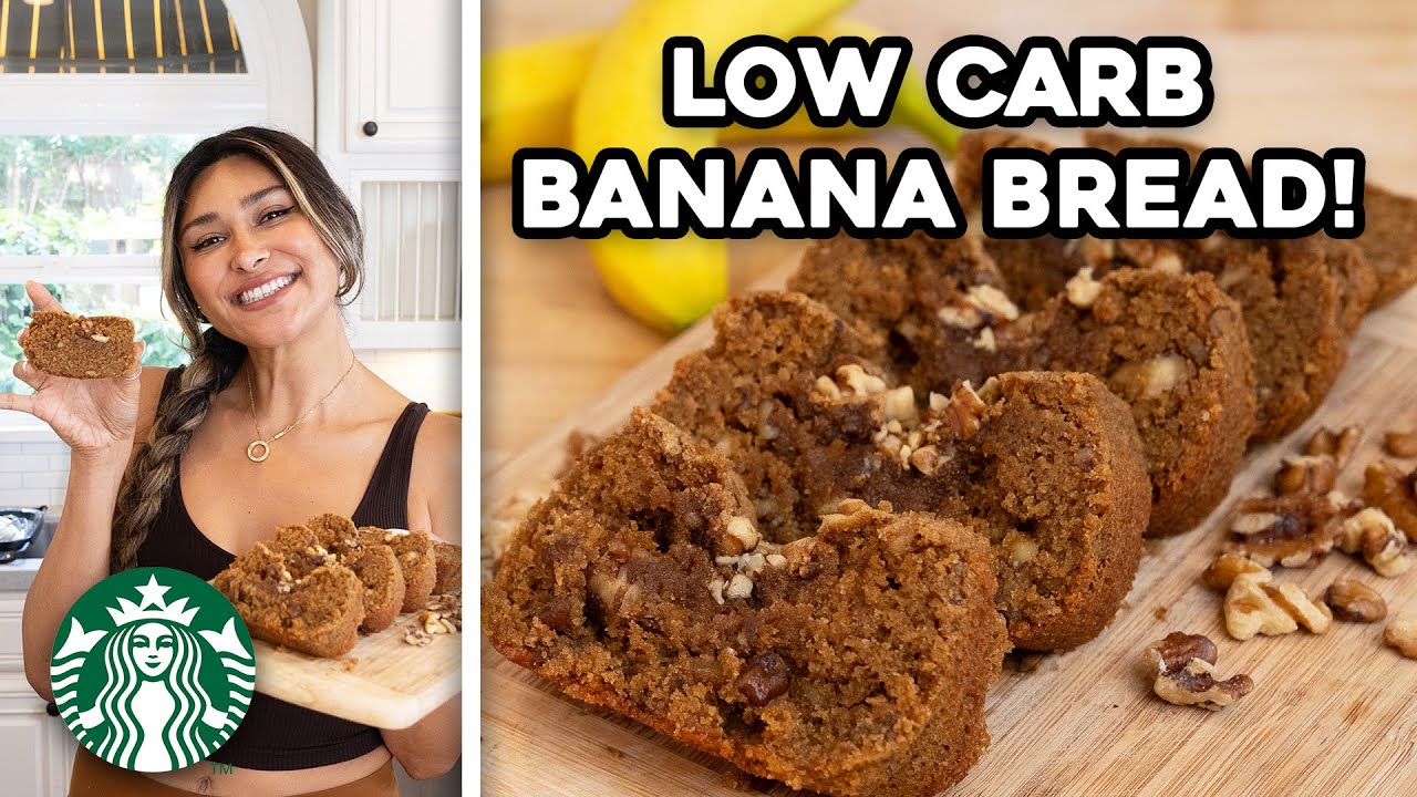 Moist Banana Bread Recipe | Only 4g CARBS! | STARBUCKS COPYCAT | Weight Loss