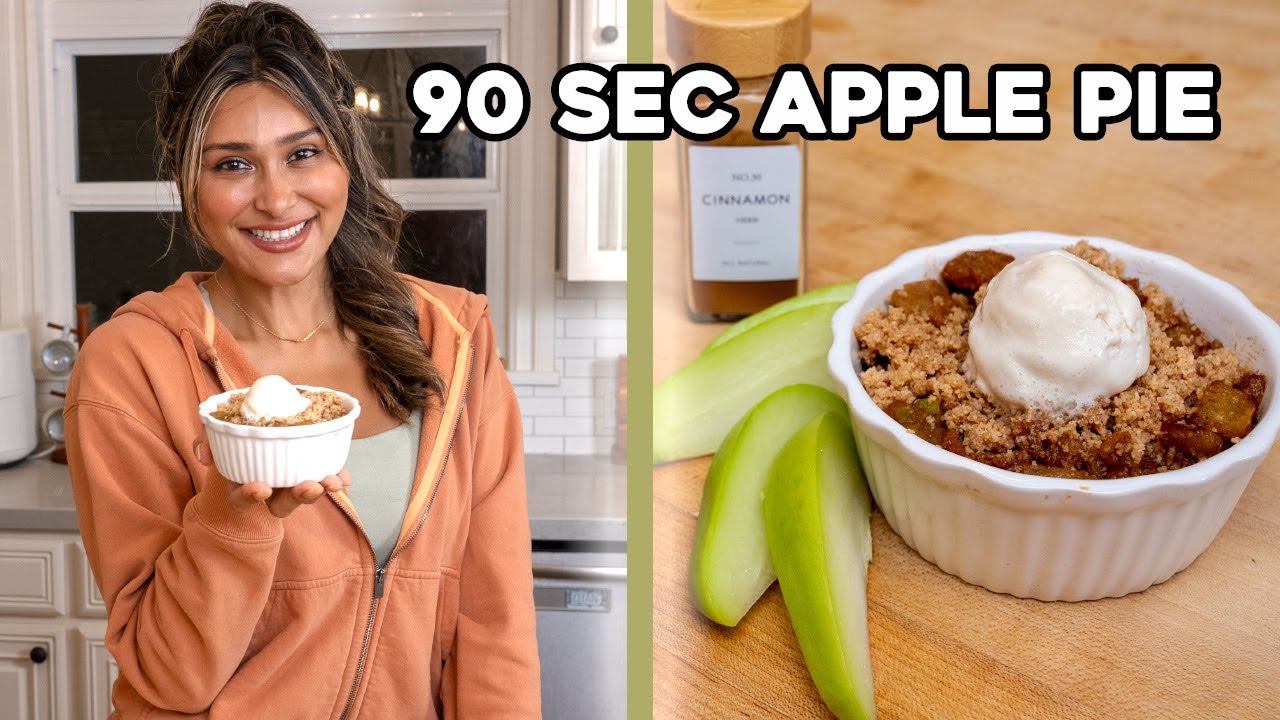 90 Second Low Carb Apple Pie! Sugar Free & You Won’t Even Miss the Apples!