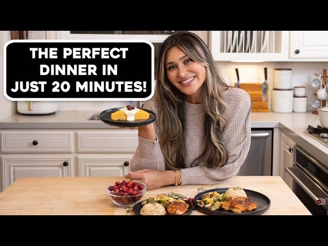THANKSGIVING DINNER IN 20 MINUTES!!! | High Protein | Low Carb | Weight Loss