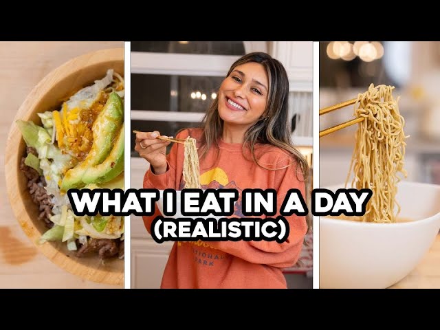 What I Eat in a Day (Realistic Meals for Weight Loss!)