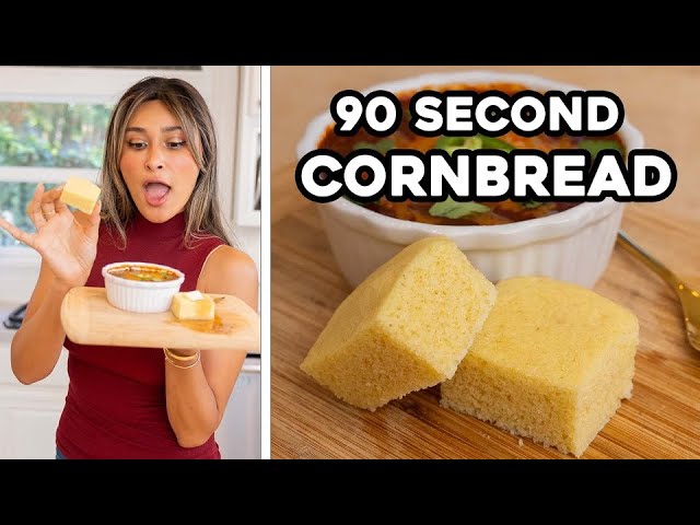 Quick And Easy Cornbread In One Minute! Low Carb, Gluten Free & Keto