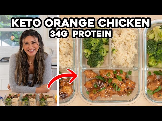 Orange Chicken Meal Prep! High Protein, Low Carb and Keto Friendly