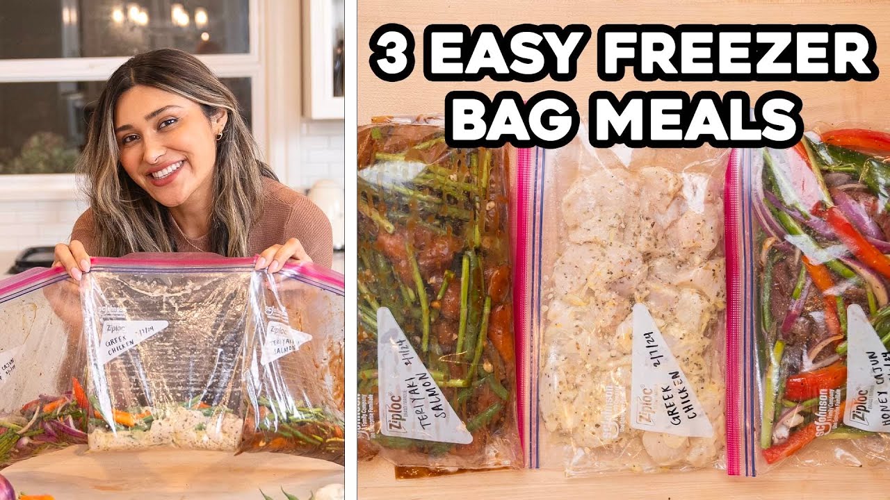 3 Effortless Freezer Bag Meal Preps! Quick and Easy Keto Dinners You Can Make in Minutes!