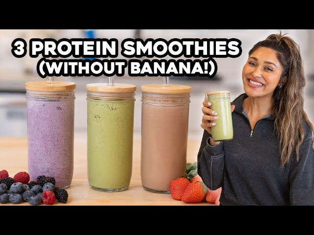 3 High Protein Smoothies (No Banana!)I Super Creamy I Low Carb and Keto
