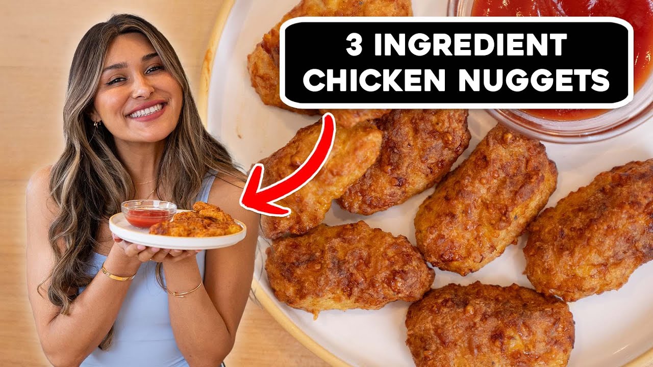 Crispy Chicken Nuggets with 3 Ingredients?! Low Carb, Gluten Free Airfryer Recipe