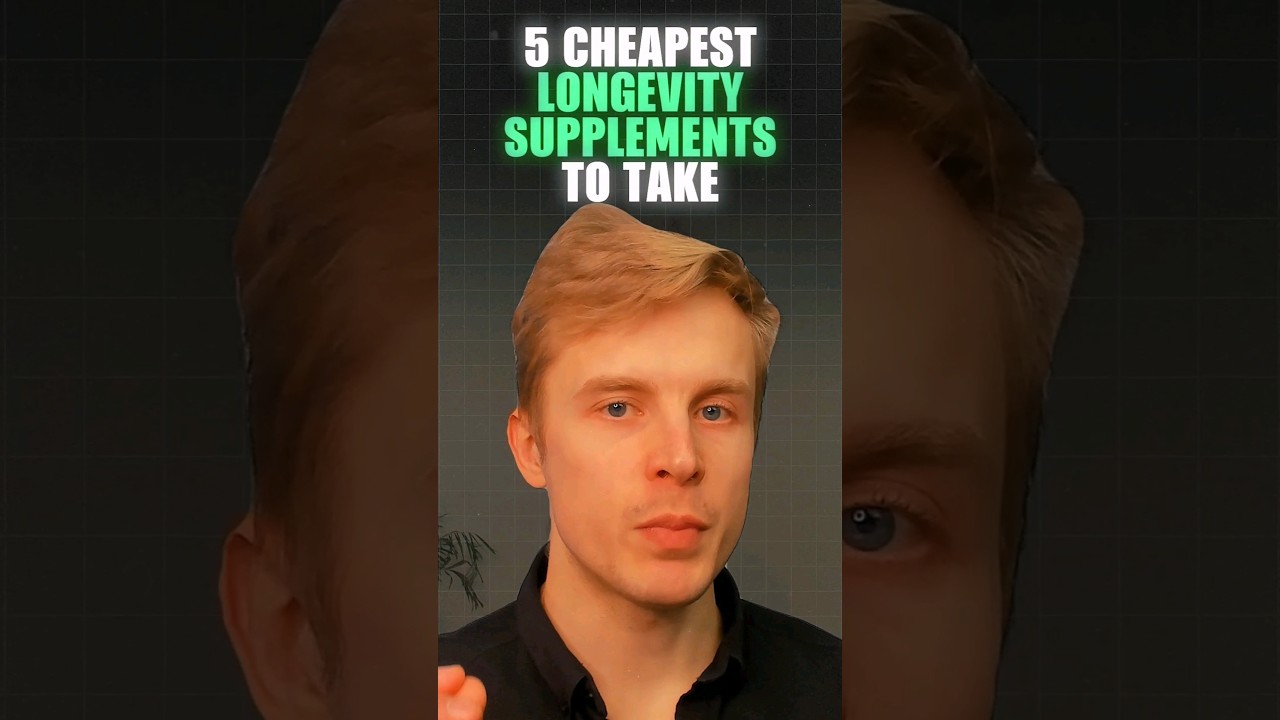 5 Cheapest Longevity Supplements to Take