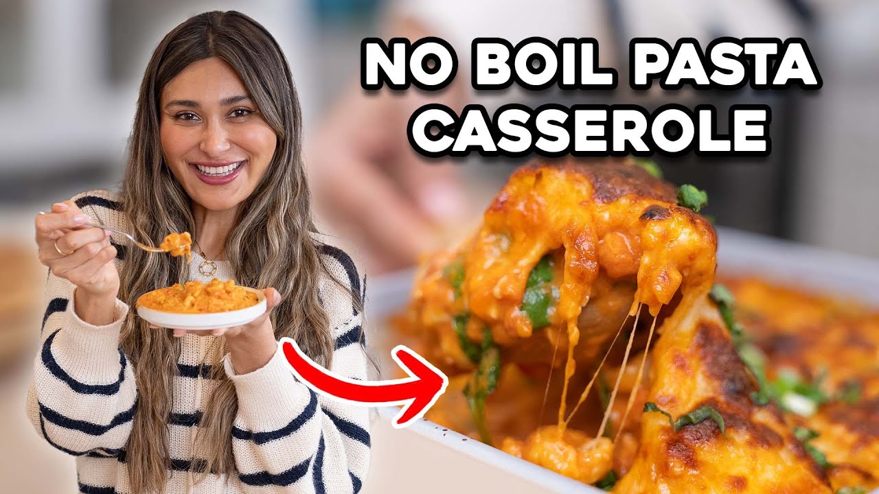 No BOIL Chicken Pasta Casserole! 4g Carbs and 40g Protein Perfect for Meal Prep