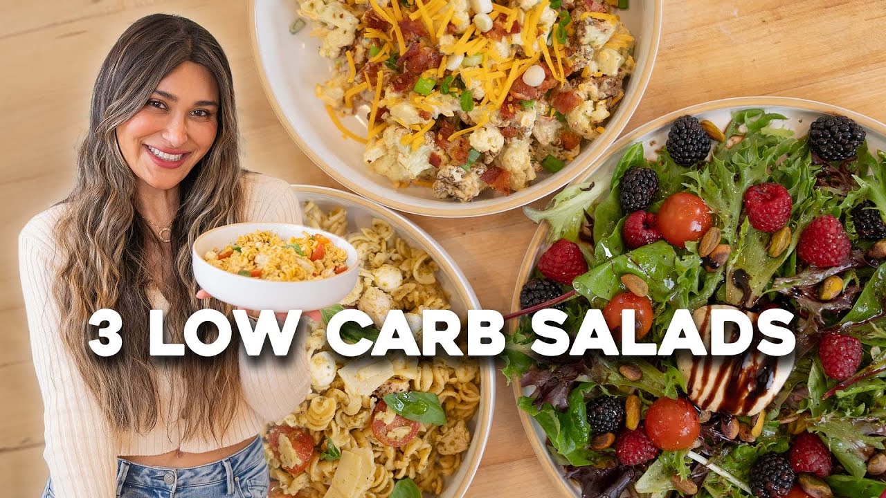 3 Easy Low Carb Salad Ideas for Weight Loss!