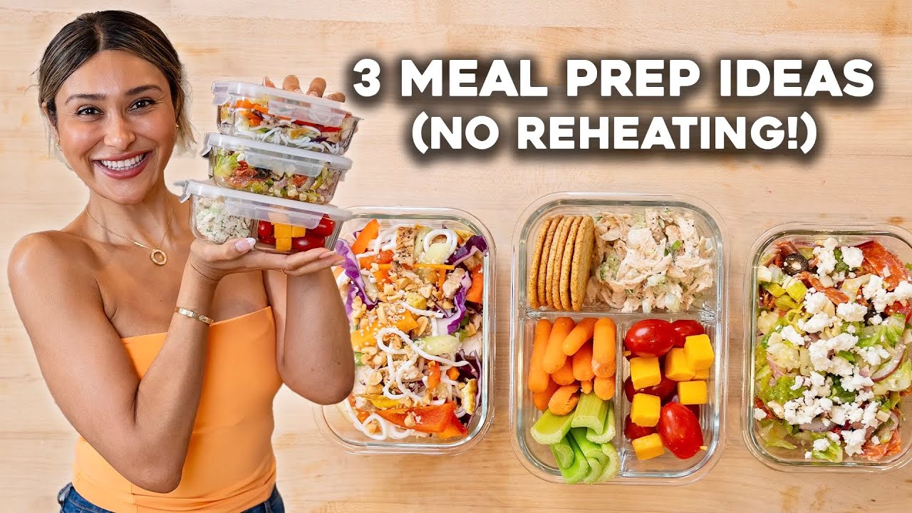 3 Meal Prep Ideas I No Reheating or Microwave Needed I Low Carb, Keto, Weight Loss