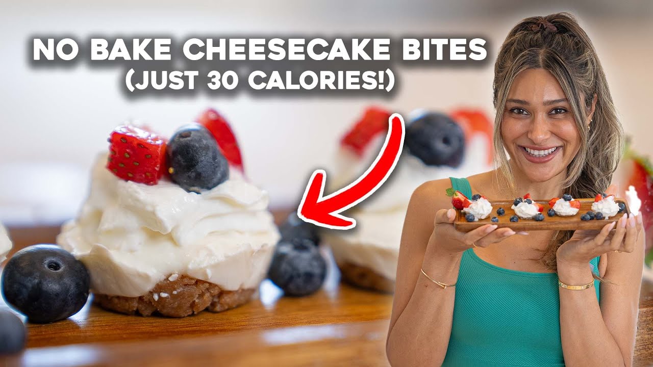 No Bake Cheesecake Bites with 4 Ingredients! Only 30 Calories! Low Carb, Keto