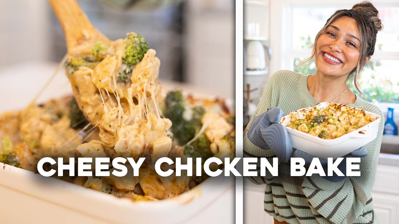 Only 5 Ingredients! Cheesy Chicken Casserole | Quick Low Carb Meal Idea